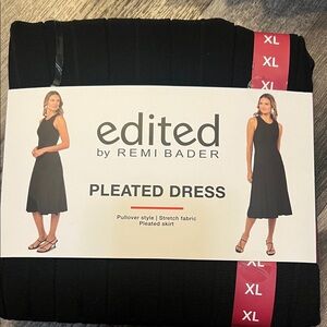 Edited by Remi Bader Black Pleated Dress